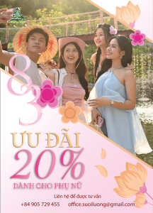 Ưu đãi 8/3 khi du lịch Suối Lương